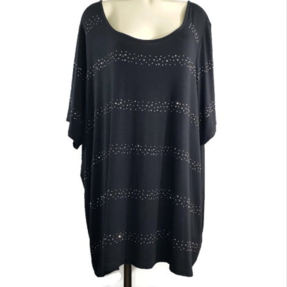 Investments II rhinestone embellished long top